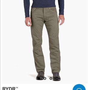 Kuhl Men’s Rydr  dark khaki pants 36 x 32